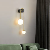 GloedGlas - Stylish Glass Wall Light with 2 Lights