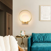 GlowSphere - Modern wall lamp with round glass globe and 1 light point
