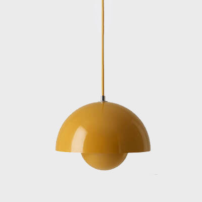 Half-Round Scandinavian Pendant Light Macaron