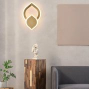 ColorLicht - Modern LED wall lamp in leaf shape with 3 interchangeable colours