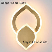 ColorLicht - Modern LED wall lamp in leaf shape with 3 interchangeable colours