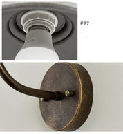 EisenGlow - Retro outdoor wall lamp with 1 iron light dome