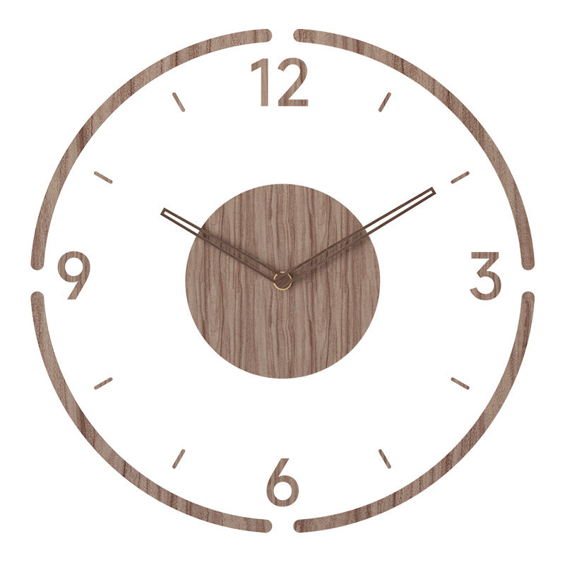 TimeWood - Nordic Stylish Solid Wood Wall Clock 14 Inch