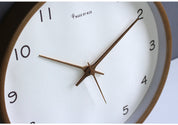 Simple Analogue Solid Wood Wall Clock for Home - Timeless and Elegant!