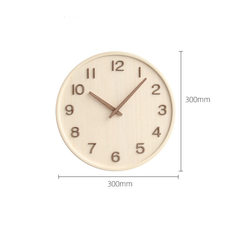 GlowWood - Stylish Wooden Wall Clock for Home