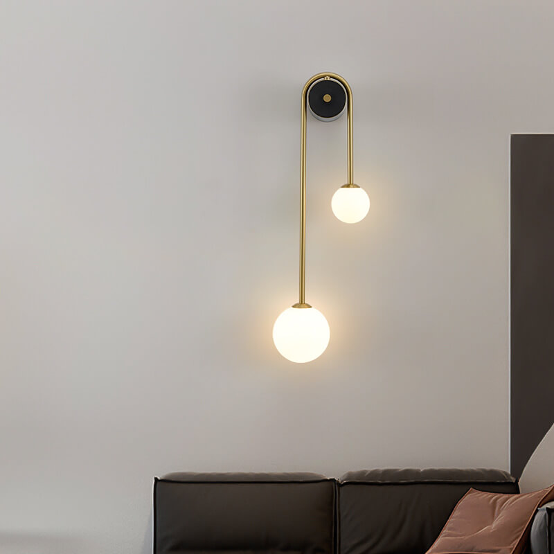 GloedGlas - Stylish Glass Wall Light with 2 Lights