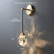 LuxorLicht - Modern wall lamp with crystals and LED lighting