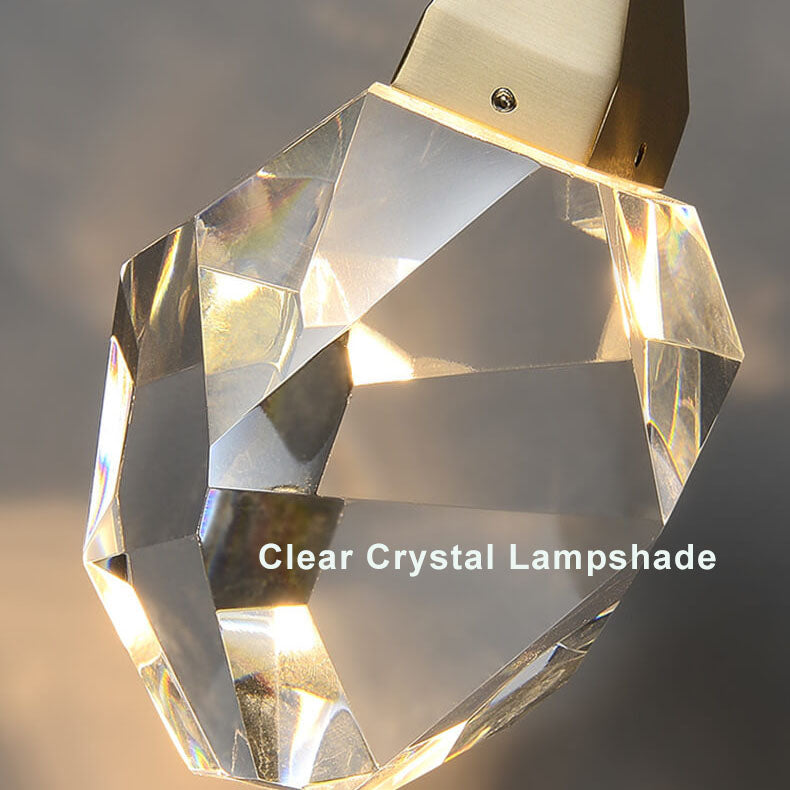 LuxorLicht - Modern wall lamp with crystals and LED lighting