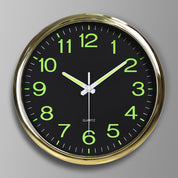 LightSilence - Silent Classroom Wall Clock with LED Lighting 12 inch