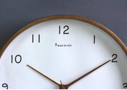 Simple Analogue Solid Wood Wall Clock for Home - Timeless and Elegant!
