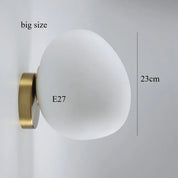 ShellWhite - Wall Lamp in Eggshell White Glass