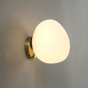 ShellWhite - Wall Lamp in Eggshell White Glass
