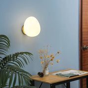 ShellWhite - Wall Lamp in Eggshell White Glass