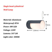 GlowGuard - Modern LED Wall Lamp for Outdoors
