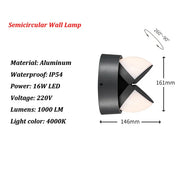 GlowGuard - Modern LED Wall Lamp for Outdoors