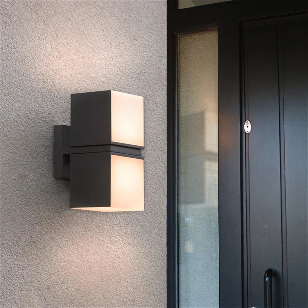 GlowGuard - Modern LED Wall Lamp for Outdoors