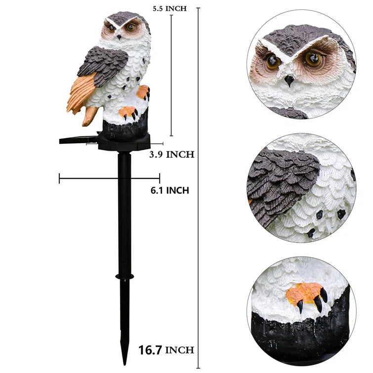 Owlight - Solar Garden Light with Decorative Pole