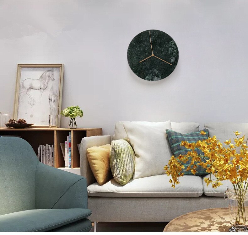 NordicMarble - Wall Clock in Scandinavian Marble
