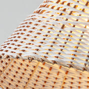 Boho Pendant Light Made of Handwoven Rattan