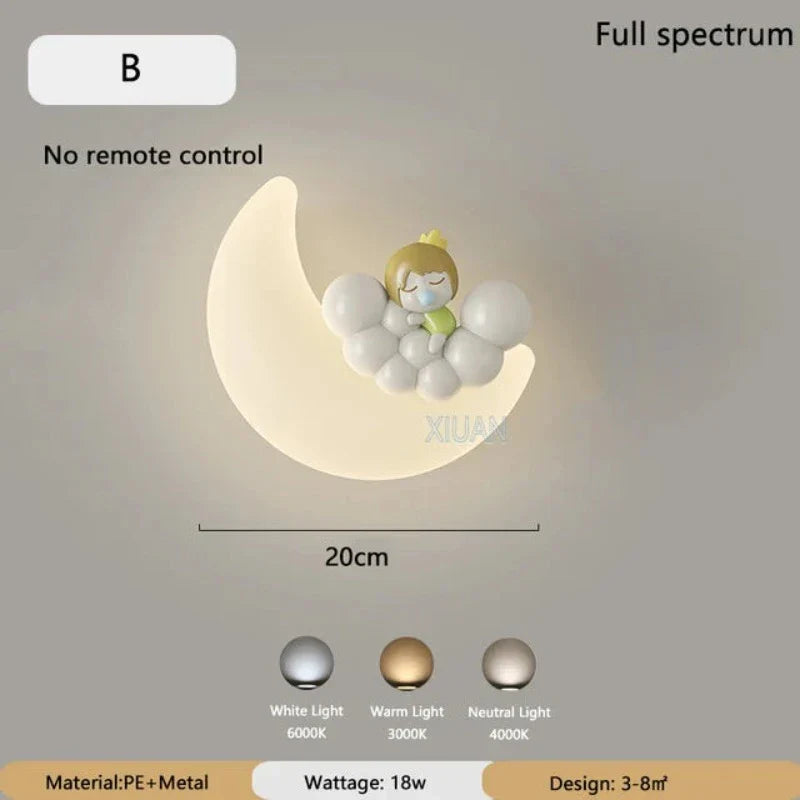 OpulentAura - Wall Lamp Moon