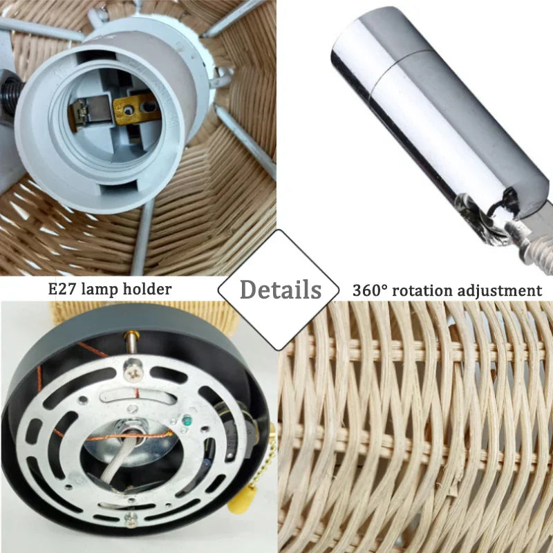 EcoLux - Adjustable Woven Wall Lamp