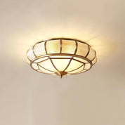 Textured Glass - Elegant Round Lighting