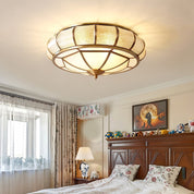 Textured Glass - Elegant Round Lighting