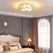 Textured Glass - Elegant Round Lighting