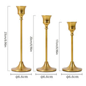 Dreamy Lights - Gold Candle Holders for a Romantic Atmosphere