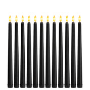 Shadowglow - Black LED Taper Candles for Halloween and Weddings