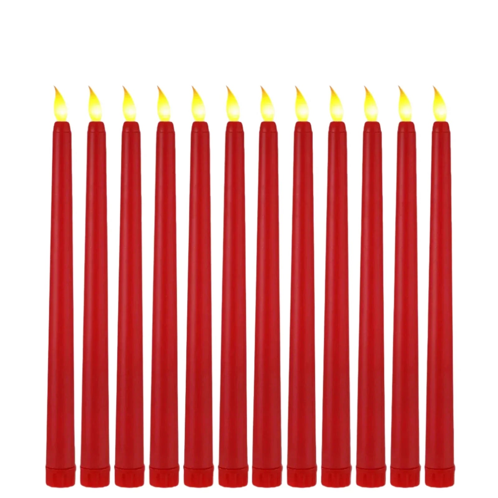Shadowglow - Black LED Taper Candles for Halloween and Weddings