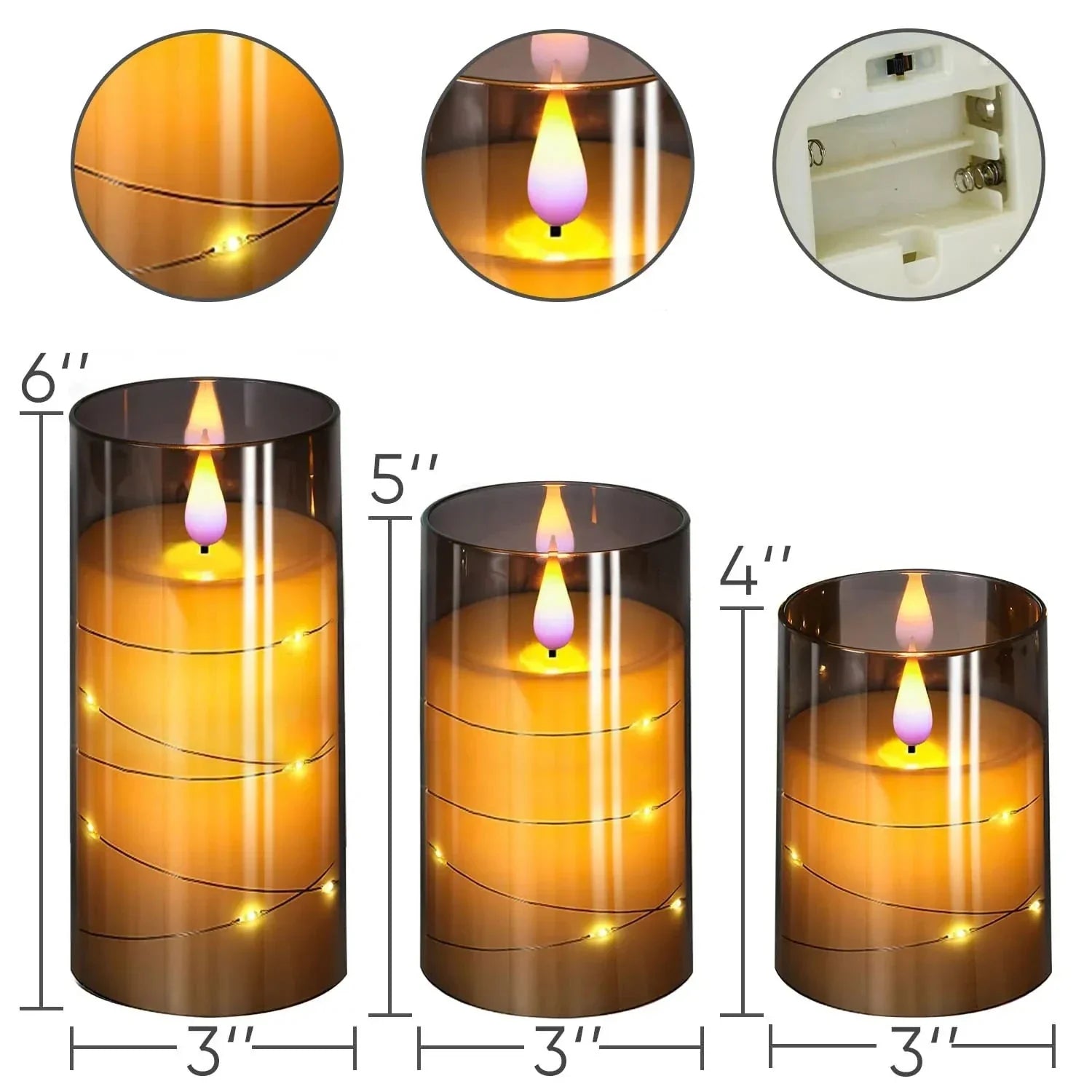 Flameflex - LED Candles Without Flame with Realistic Effect