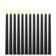 Shadowglow - Black LED Taper Candles for Halloween and Weddings