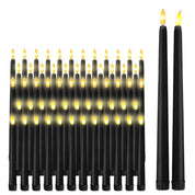 Shadowglow - Black LED Taper Candles for Halloween and Weddings