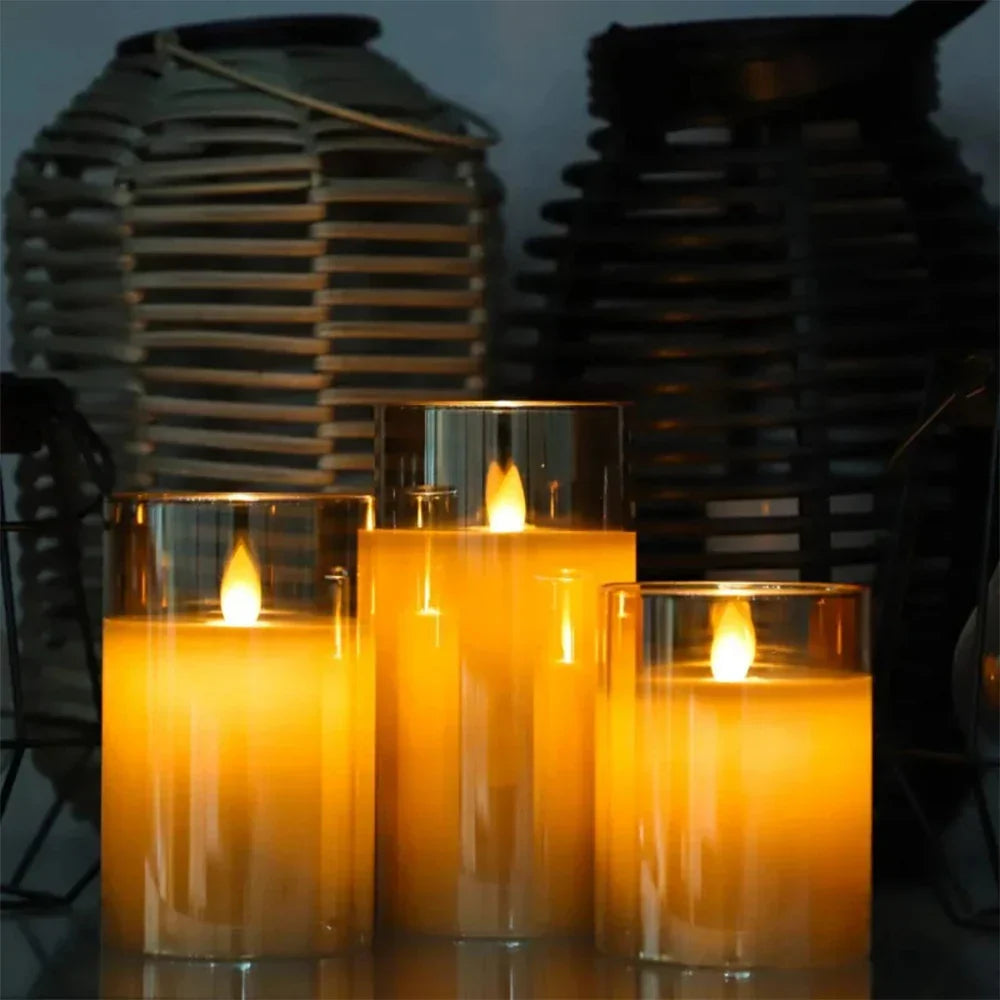 Candleset Lux - Set of Flickering LED Candles for Decoration