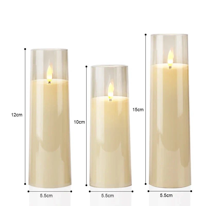 Candleset Lux - Set of Flickering LED Candles for Decoration