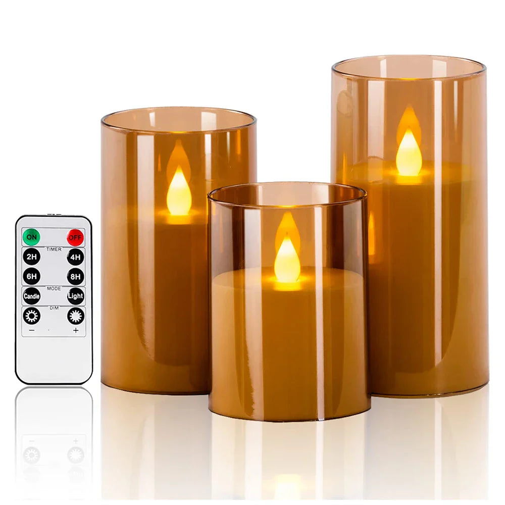 Candleset Lux - Set of Flickering LED Candles for Decoration