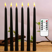 Nightfall - Black LED Candles with Remote Control for Halloween