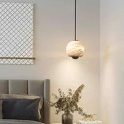 LumiereNordique - Pendant Light in Marble and Alabaster