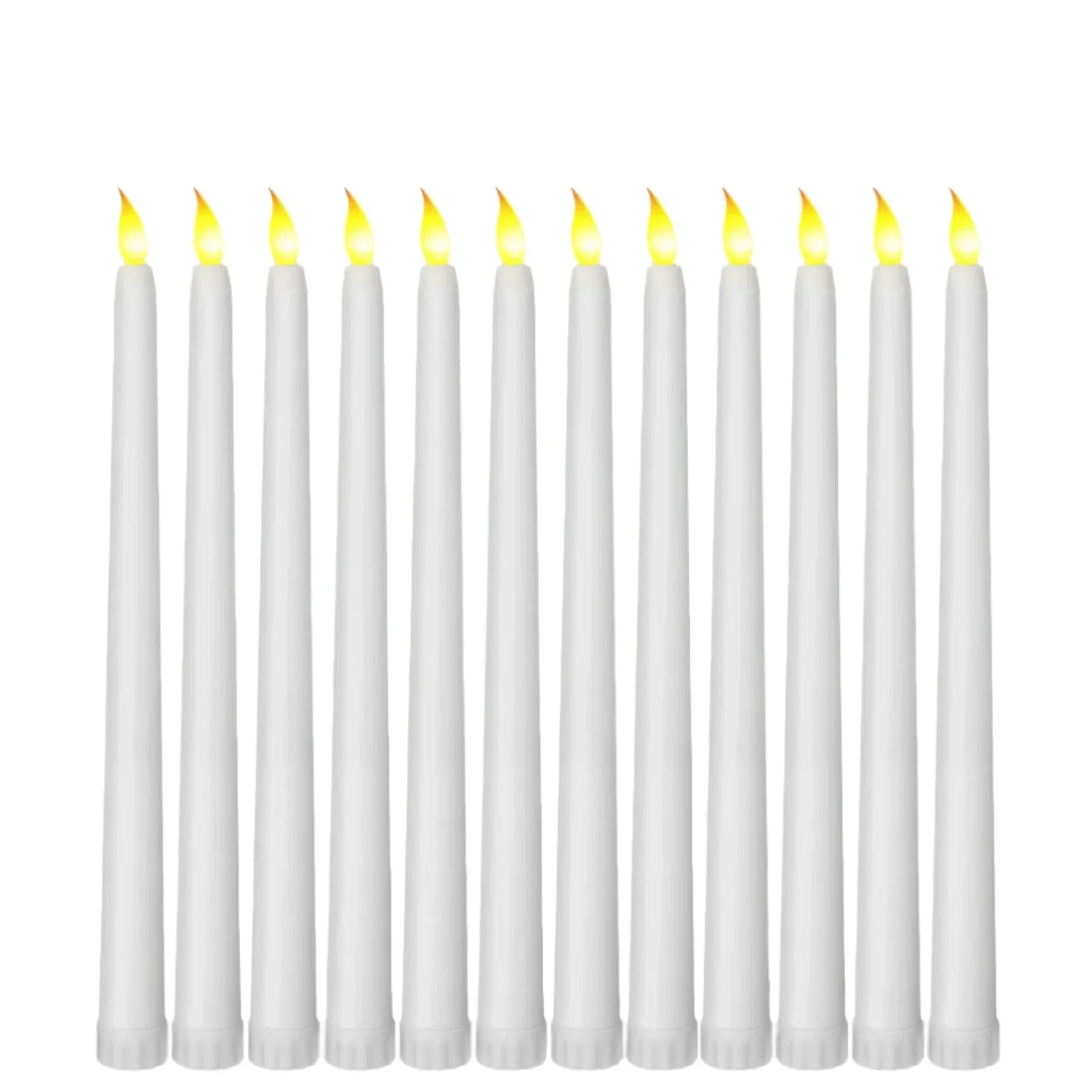 Shadowglow - Black LED Taper Candles for Halloween and Weddings