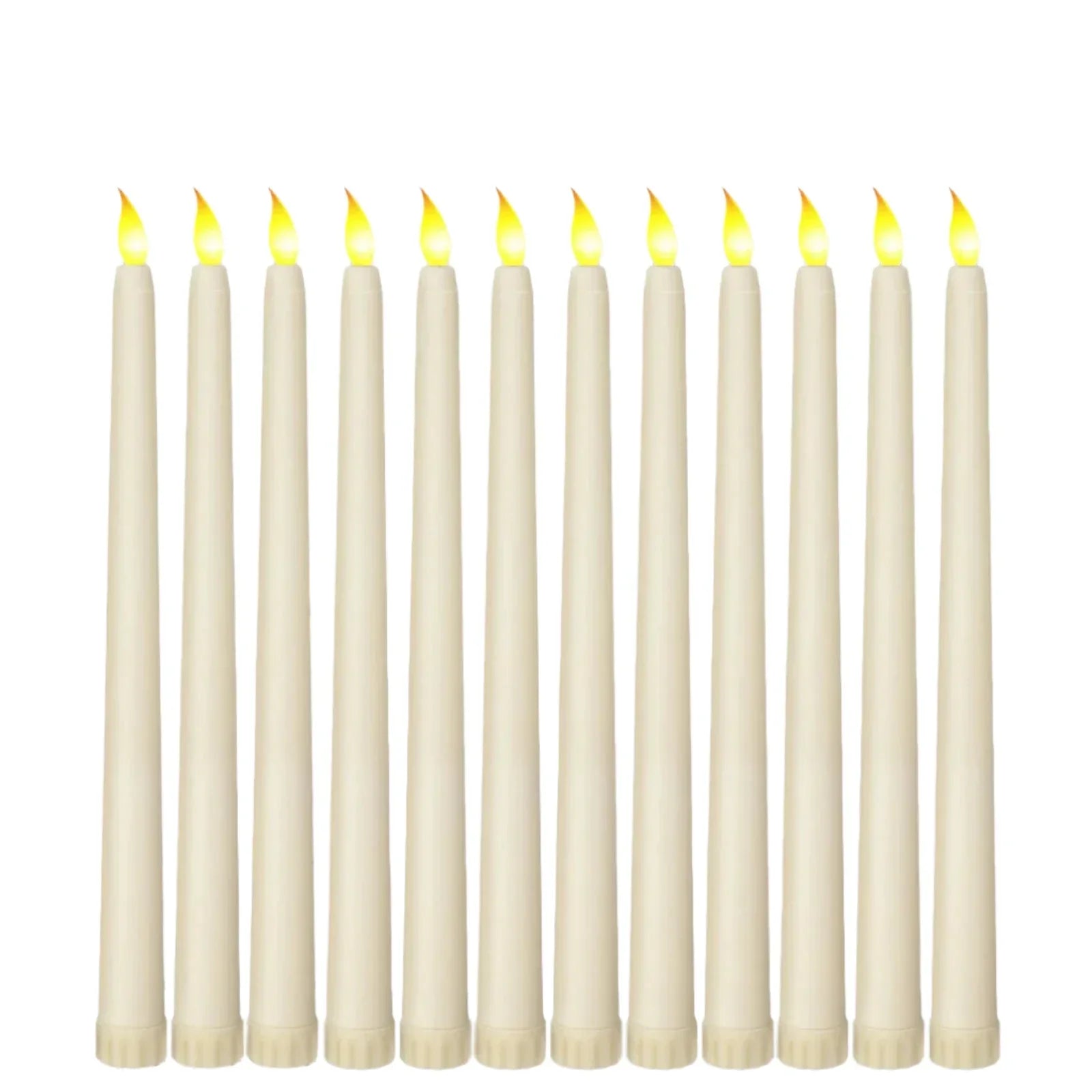 Shadowglow - Black LED Taper Candles for Halloween and Weddings