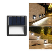 EcoBright - Waterproof LED Solar Patio Lights for Outdoors, Round and Square
