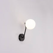 LumiArt - Modern wall lamp with glass spherical lampshade