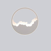 WaveGlow - Modern Oval LED Wall Lamp in Iron with Refined Wave