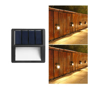 EcoBright - Waterproof LED Solar Patio Lights for Outdoors, Round and Square