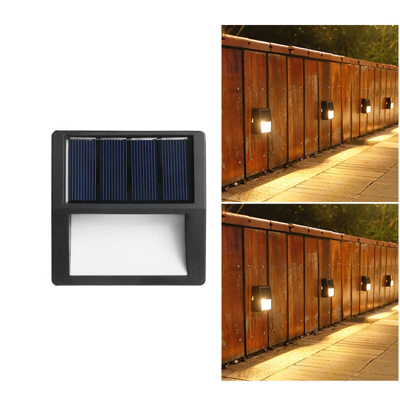 EcoBright - Waterproof LED Solar Patio Lights for Outdoors, Round and Square