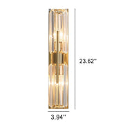 Luxury Crystal Wall Lamp with 2 Light Elements