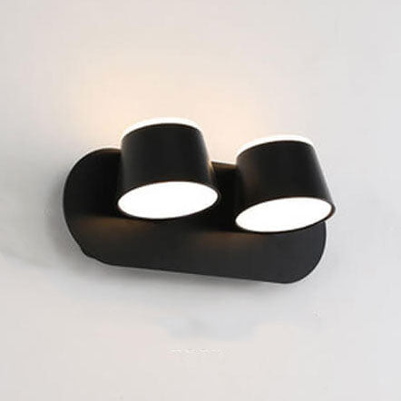 Nordic Rotatable Cylinder Shade LED Wall Lamp 1/2/3 Flames