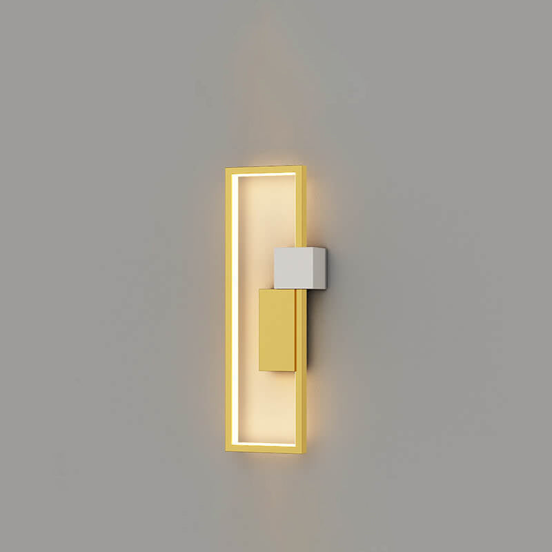 LumiSil - Minimalist Creative Square Frame Iron Silicone LED Wall Lamp