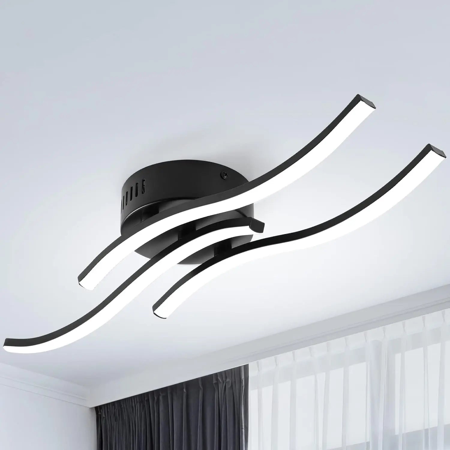 WaveGlow - Simple LED Ceiling Light with 3 Waves